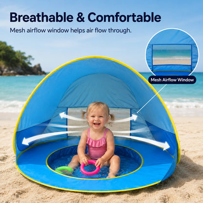 SplashBub™ Baby Beach Tent with Built-In Pool