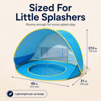 SplashBub™ Baby Beach Tent with Built-In Pool